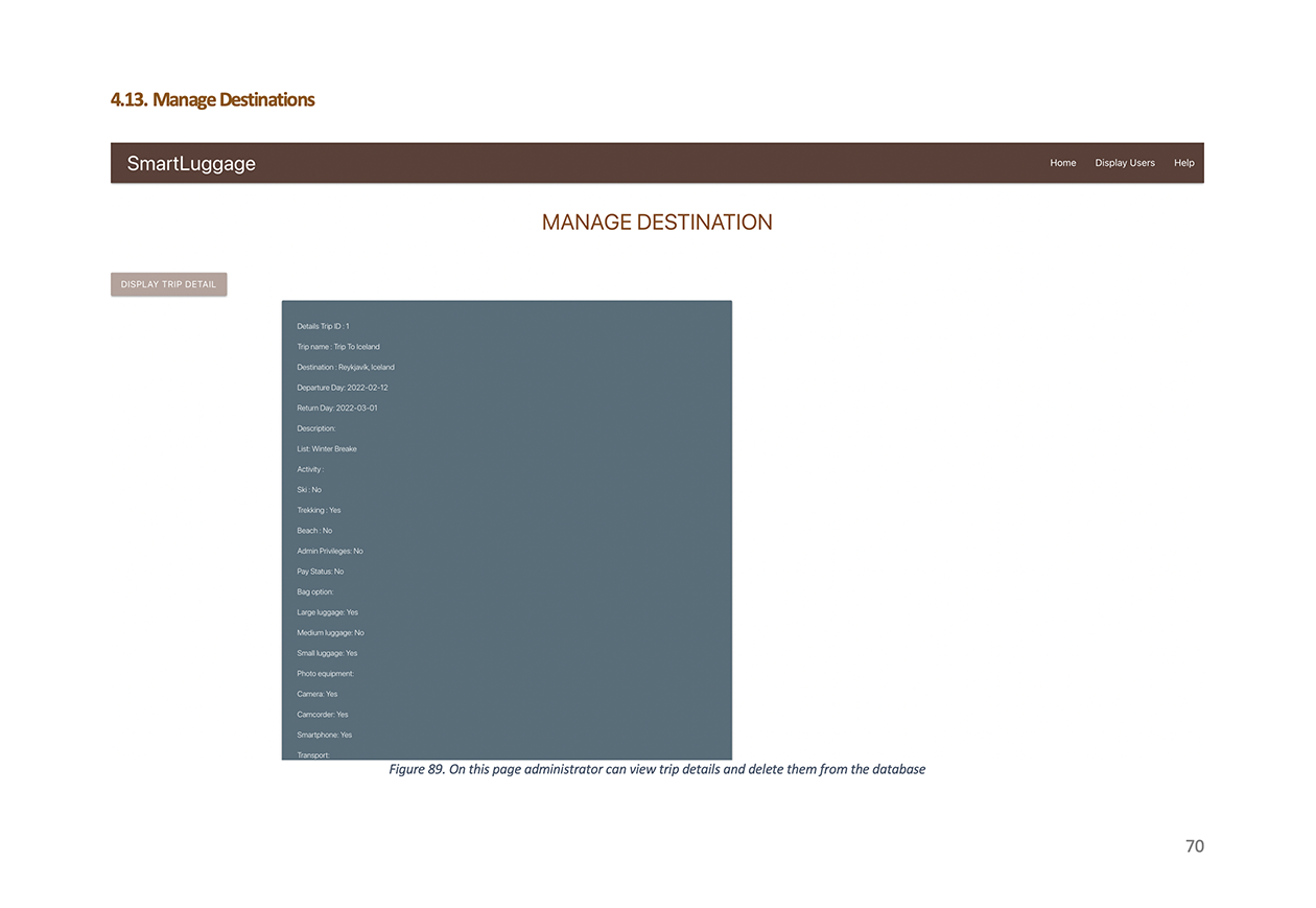 Admin -
Manage Destinations Admin -
Manage Destinations